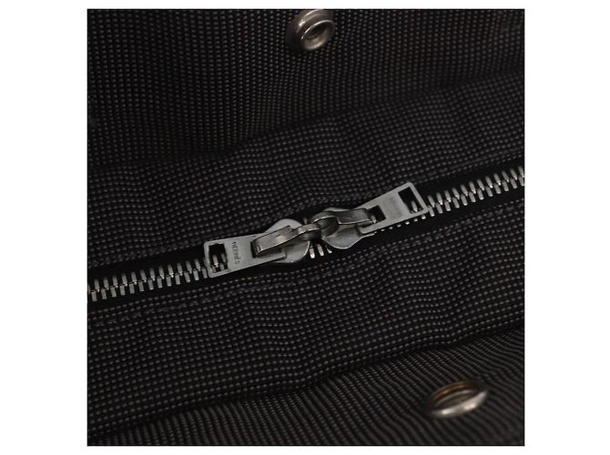 Hermès HERMES Her Line MM Handtasche Canvas Grau Silber Authentisch 184699 Braun - Ansicht 10