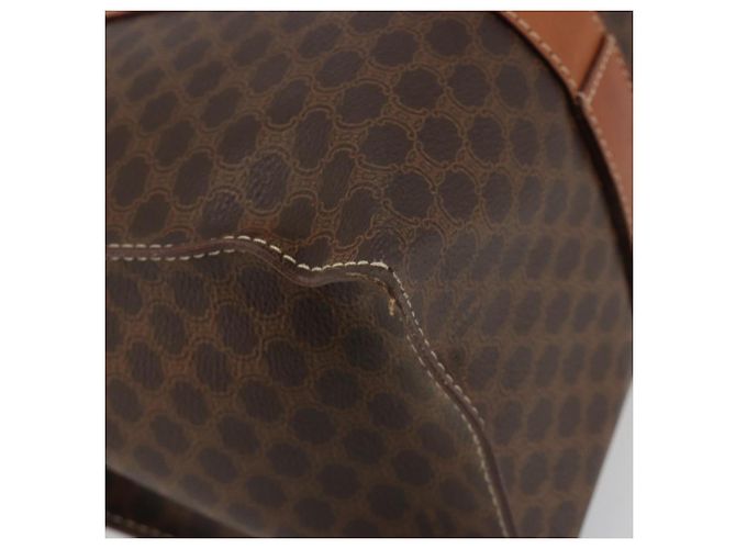 Céline CELINE Macadam Canvas Tote Bag PVC Leder Braun Gold Authentisch ep14781 Golden - Ansicht 8