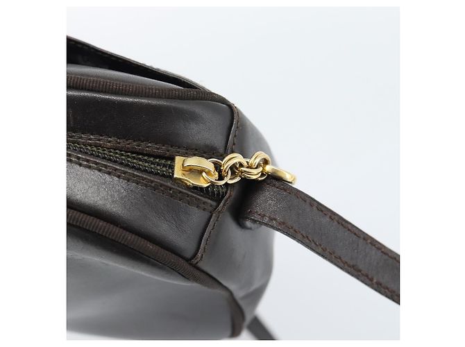 Borsa a tracolla Salvatore Ferragamo Vala in pelle marrone oro Auth ka4659 D'oro - vista 10