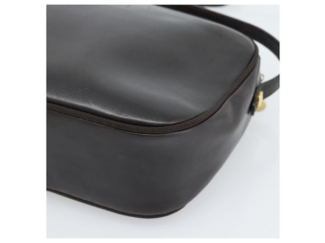 Borsa a tracolla Salvatore Ferragamo Vala in pelle marrone oro Auth ka4659 D'oro - vista 15