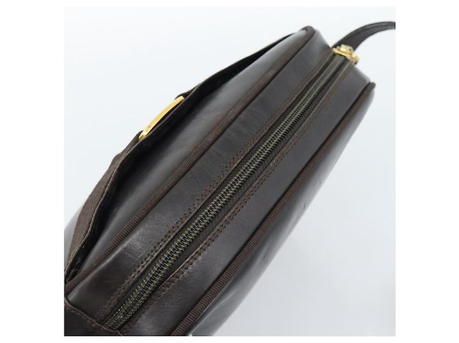 Borsa a tracolla Salvatore Ferragamo Vala in pelle marrone oro Auth ka4659 D'oro - vista 6
