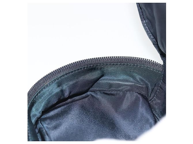 Christian Dior Trotter Canvas Saddle Pouch Navy Gold Auth 184973A Golden Marineblau - Ansicht 19