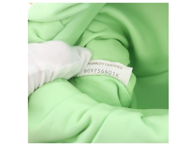 BOTTEGA VENETA Borsa a Spalla The Chain Pouch in Pelle Verde Oro Auth 185412SAM D'oro - vista 12