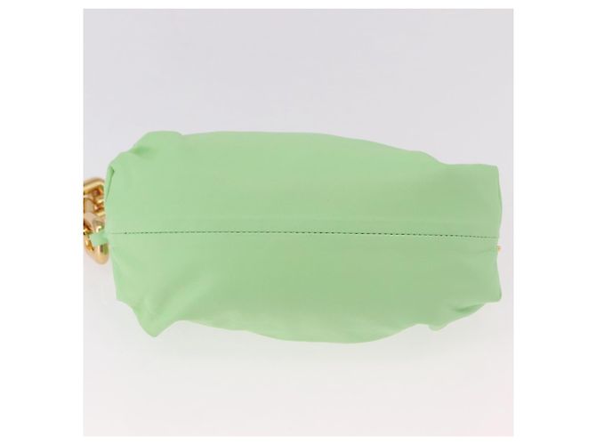 BOTTEGA VENETA Borsa a Spalla The Chain Pouch in Pelle Verde Oro Auth 185412SAM D'oro - vista 5