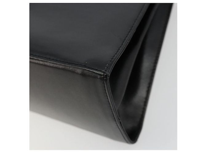 Bolso Salvatore Ferragamo Gancini de Cuero 2way Negro Oro Auth BA13314 Dorado - vista 18