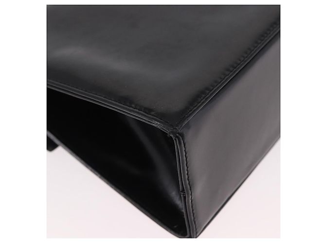 Borsa a tracolla Salvatore Ferragamo Vala in pelle vernice 2way Nero Oro Auth 185471 - vista 18