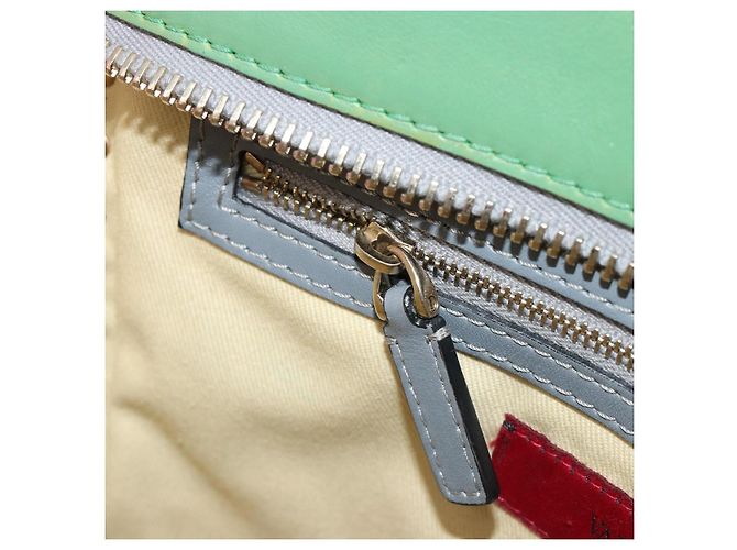 Borsa Tote VALENTINO Studs in pelle 2way Rosso Oro Auth BA13391A D'oro - vista 25