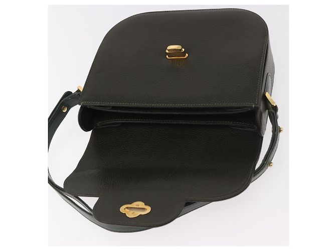 BALLY Schultertasche Leder Grün Gold Auth 185005 Golden - Ansicht 10