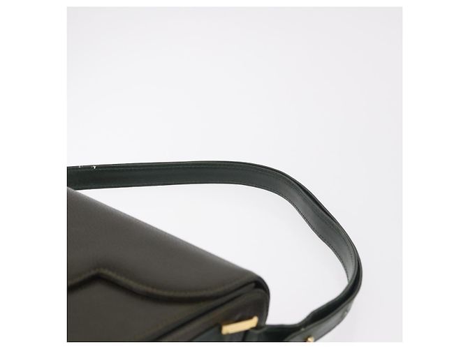 BALLY Schultertasche Leder Grün Gold Auth 185005 Golden - Ansicht 14