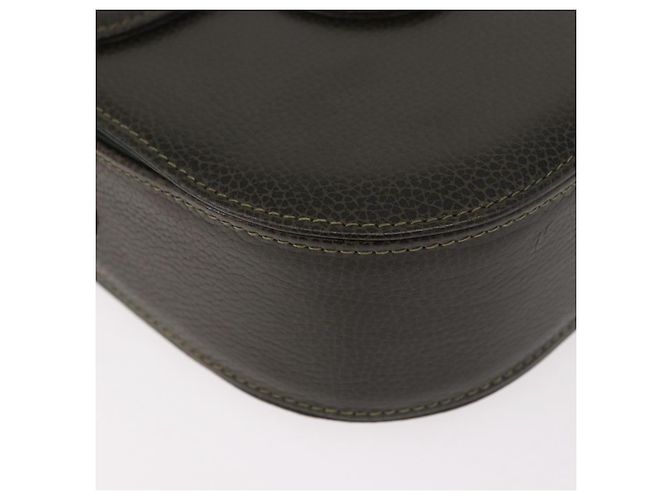 BALLY Schultertasche Leder Grün Gold Auth 185005 Golden - Ansicht 15