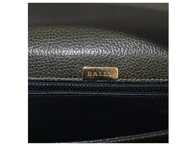BALLY Schultertasche Leder Grün Gold Auth 185005 Golden - Ansicht 19