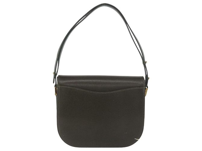 BALLY Schultertasche Leder Grün Gold Auth 185005 Golden - Ansicht 2