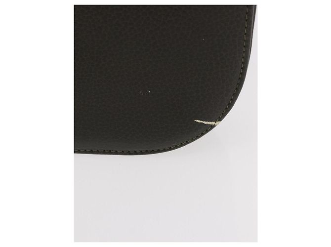 BALLY Schultertasche Leder Grün Gold Auth 185005 Golden - Ansicht 3