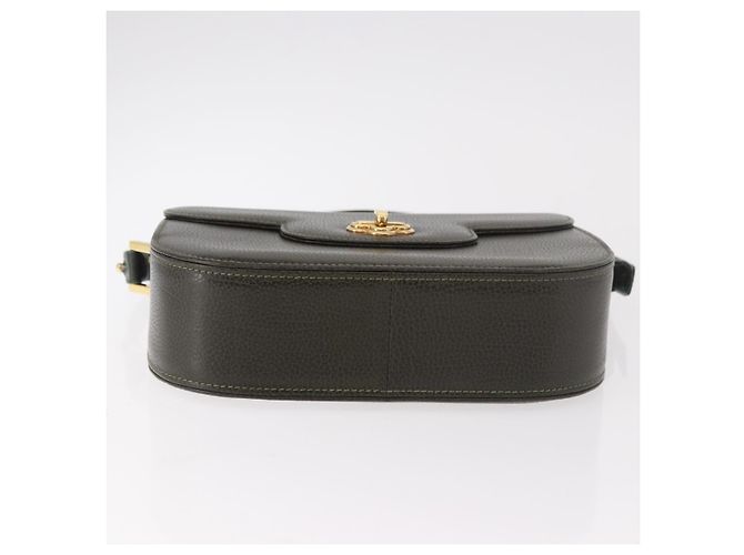 BALLY Schultertasche Leder Grün Gold Auth 185005 Golden - Ansicht 6