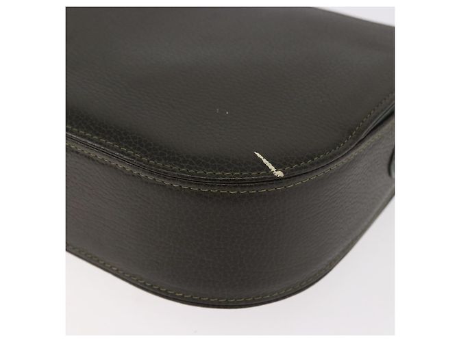 BALLY Schultertasche Leder Grün Gold Auth 185005 Golden - Ansicht 9