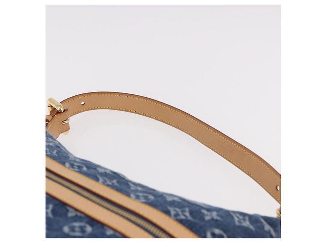 LOUIS VUITTON Monogram Denim Buggy GM Shoulder Bag Blue M95048 LV Auth 184997SAV Azul - vista 14