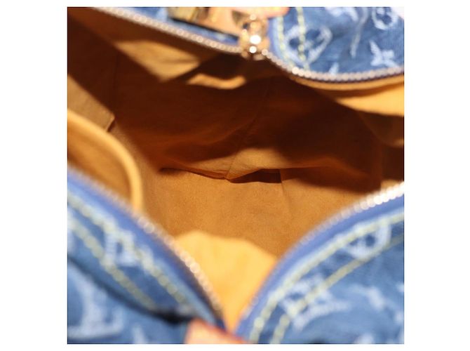 LOUIS VUITTON Monogram Denim Buggy GM Shoulder Bag Blue M95048 LV Auth 184997SAV Azul - vista 21