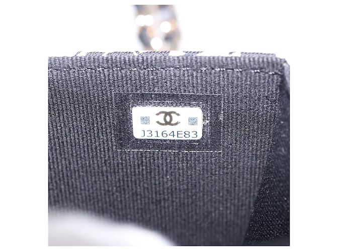 CHANEL Borsa a tracolla Chain Shoulder Pouch Mini Matelasse 12 Satin Beige Gold CC Auth 185440M D'oro - vista 11