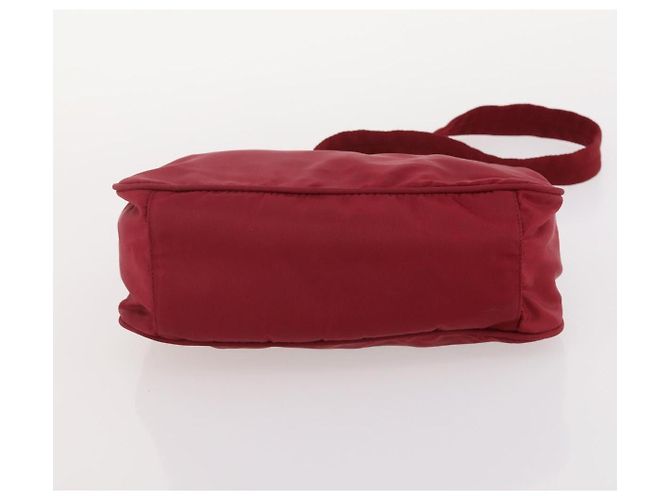 Borsa a Spalla PRADA Nylon 2 Set Orange Red Auth ti3988 Rosso Arancione - vista 15