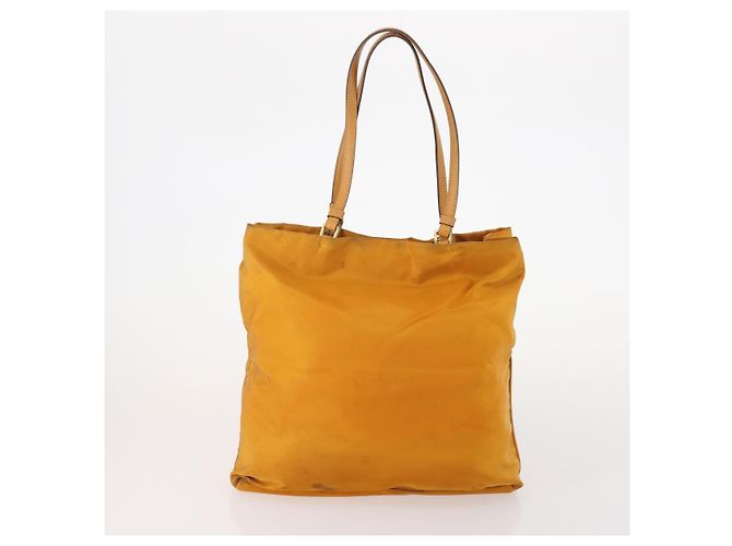 Borsa a Spalla PRADA Nylon 2 Set Orange Red Auth ti3988 Rosso Arancione - vista 3