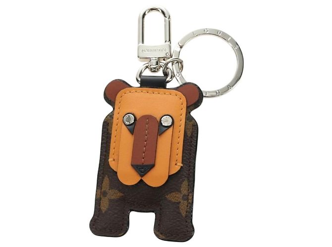 LOUIS VUITTON Monogram Porte Cles Animal Tiger Bag Charm MP1996 LV Auth 184681M Monogramma - vista 13