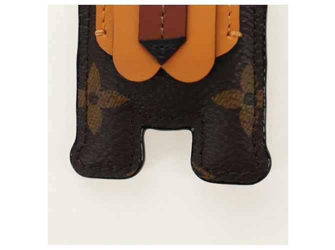 LOUIS VUITTON Monogram Porte Cles Animal Tiger Bag Charm MP1996 LV Auth 184681M Monogramma - vista 2