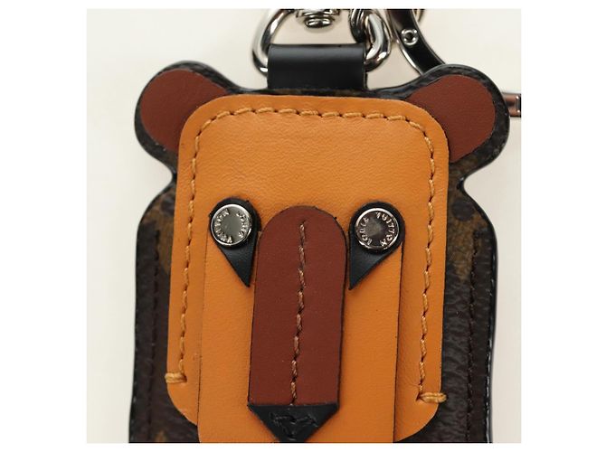 LOUIS VUITTON Monogram Porte Cles Animal Tiger Bag Charm MP1996 LV Auth 184681M Monogramma - vista 3