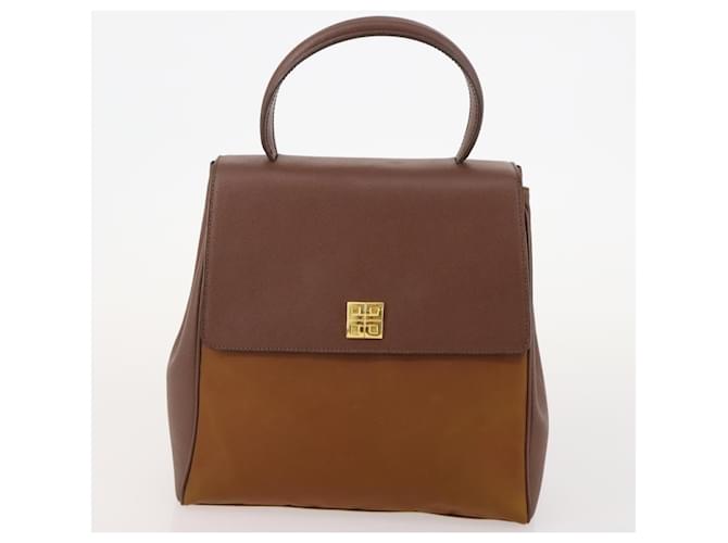 Borsa GIVENCHY in pelle 2 Set Nero Marrone Auth gh2056 - vista 10