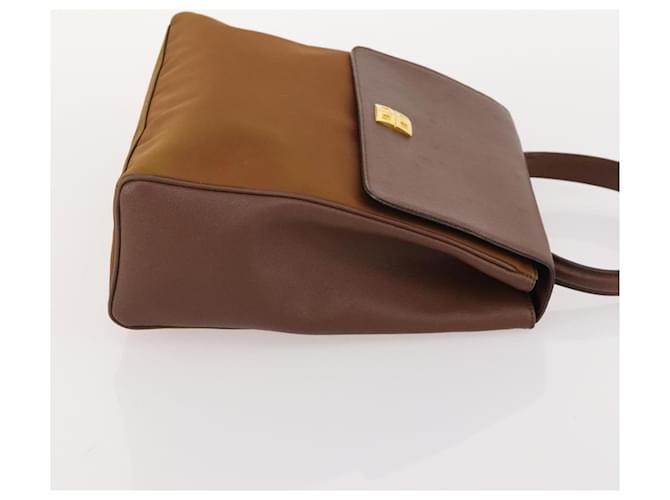 Borsa GIVENCHY in pelle 2 Set Nero Marrone Auth gh2056 - vista 12