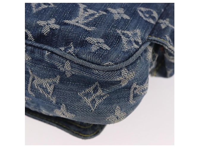 LOUIS VUITTON Monogram Denim Marsupio Body Bag Blue M95347 LV Auth 184945SAV - vista 16