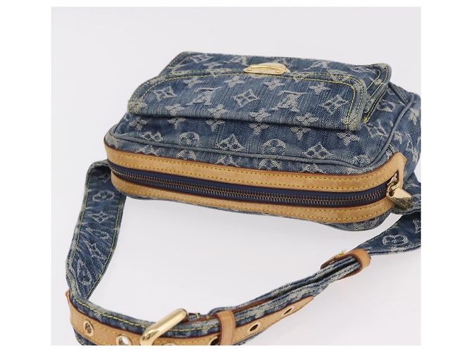 LOUIS VUITTON Monogram Denim Marsupio Body Bag Blue M95347 LV Auth 184945SAV - vista 6