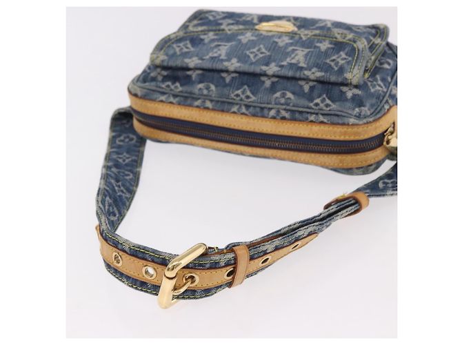 LOUIS VUITTON Monogram Denim Marsupio Body Bag Blue M95347 LV Auth 184945SAV - vista 7