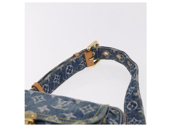 LOUIS VUITTON Monogram Denim Marsupio Body Bag Blue M95347 LV Auth 184945SAV - vista 8