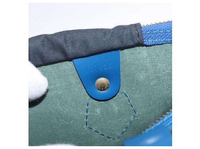 LOUIS VUITTON Epi Speedy 30 Handtasche Toledo Blue M43005 LV Auth ki6670V Blau - Ansicht 10