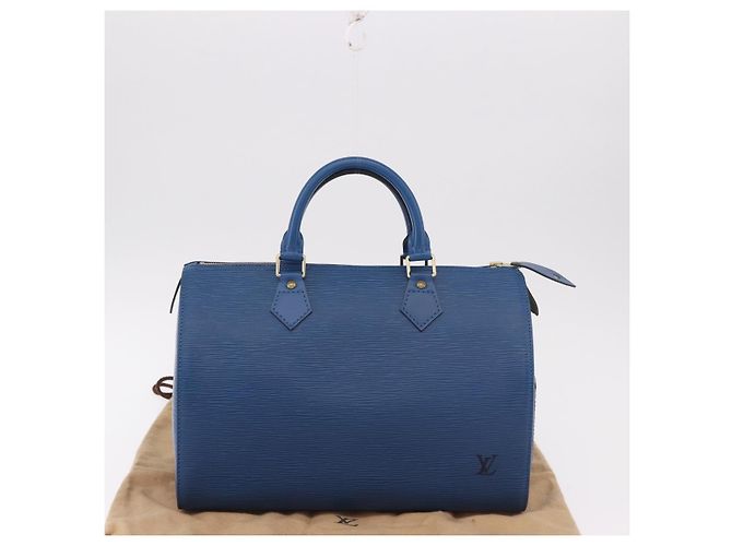 LOUIS VUITTON Epi Speedy 30 Handtasche Toledo Blue M43005 LV Auth ki6670V Blau - Ansicht 12