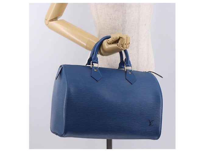 LOUIS VUITTON Epi Speedy 30 Handtasche Toledo Blue M43005 LV Auth ki6670V Blau - Ansicht 23