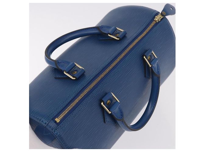 LOUIS VUITTON Epi Speedy 30 Handtasche Toledo Blue M43005 LV Auth ki6670V Blau - Ansicht 6