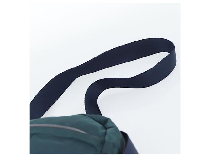 Borsa a Spalla PRADA Nylon Blu Argento Auth 184803 - vista 14