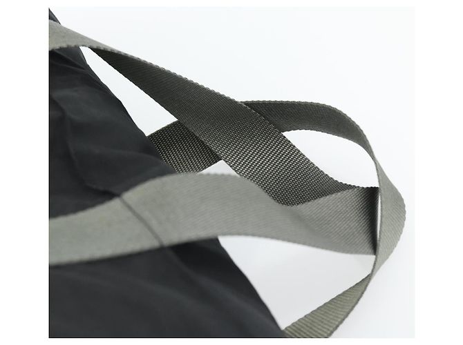 Borsa Tote PRADA Sports Line Nylon Nero Argento Auth ti3994 - vista 14