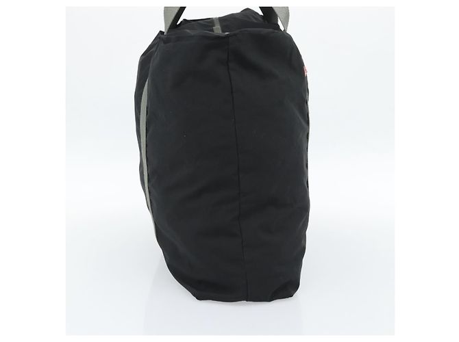 Borsa Tote PRADA Sports Line Nylon Nero Argento Auth ti3994 - vista 3