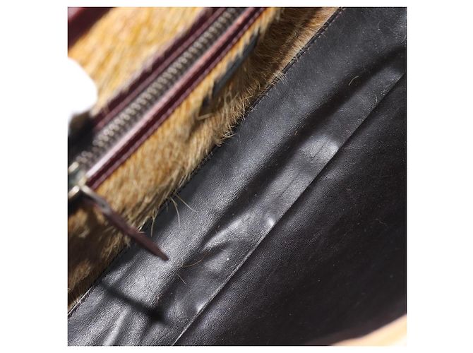 Borsa FENDI Peek A Boo Large in pelle 2way Beige Auth ka4679 - vista 11