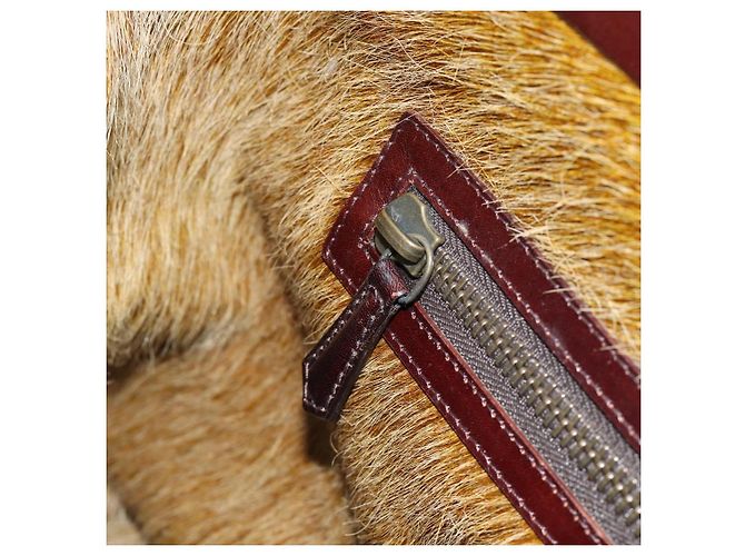 Borsa FENDI Peek A Boo Large in pelle 2way Beige Auth ka4679 - vista 21