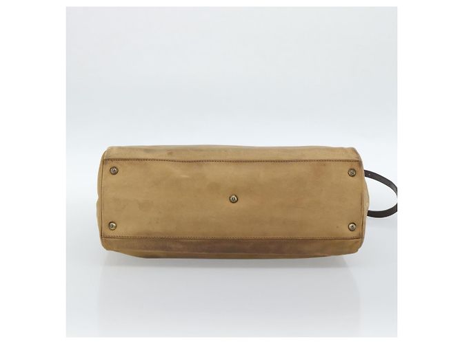 Borsa FENDI Peek A Boo Large in pelle 2way Beige Auth ka4679 - vista 5