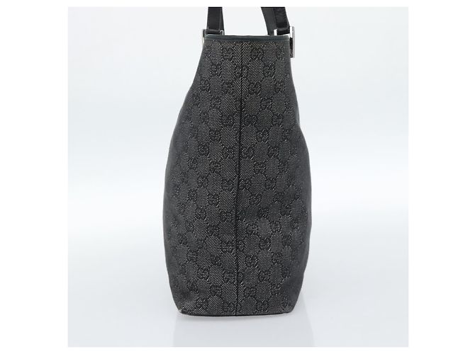 Borsa Tote GUCCI GG Canvas Grigio Argento 31243 Auth ep14697 Marrone - vista 4