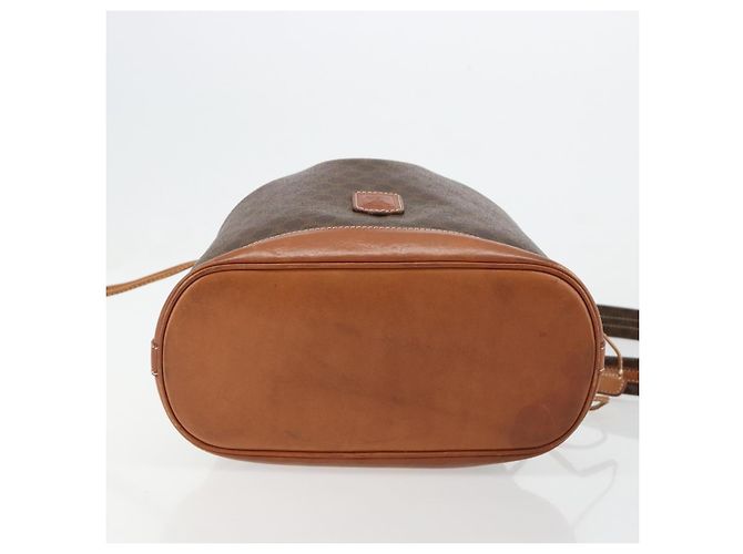 16 Céline CELINE Macadam Canvas Umhängetasche PVC Leder Braun Gold Authentisch 185090 Golden - Ansicht 5