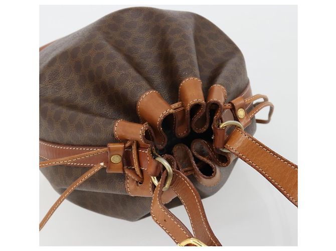 16 Céline CELINE Macadam Canvas Umhängetasche PVC Leder Braun Gold Authentisch 185090 Golden - Ansicht 6