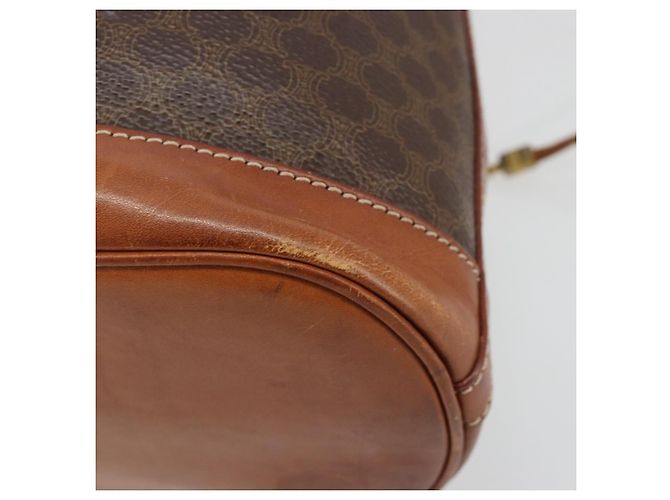 16 Céline CELINE Macadam Canvas Umhängetasche PVC Leder Braun Gold Authentisch 185090 Golden - Ansicht 8