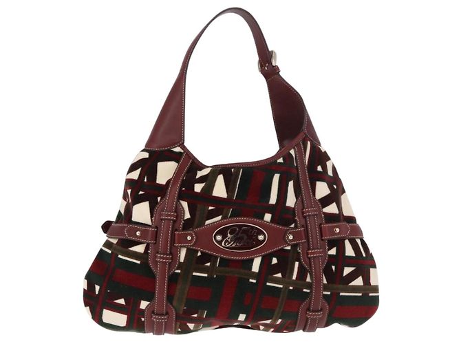 Bolso de Hombro GUCCI Jackie Terciopelo Verde Oro 163804 Auth 185371SM Dorado - vista 2
