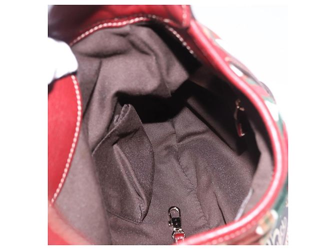 Bolso de Hombro GUCCI Jackie Terciopelo Verde Oro 163804 Auth 185371SM Dorado - vista 21