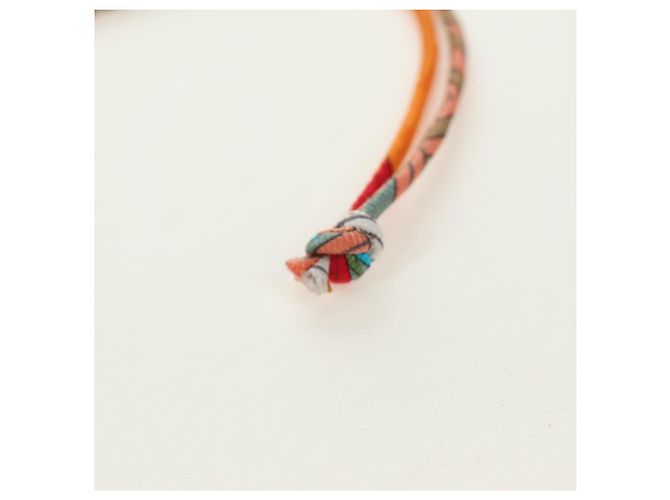 Hermès HERMES Petit H Pferd Anhänger Leder Orange Authentisch 184264M - Ansicht 16